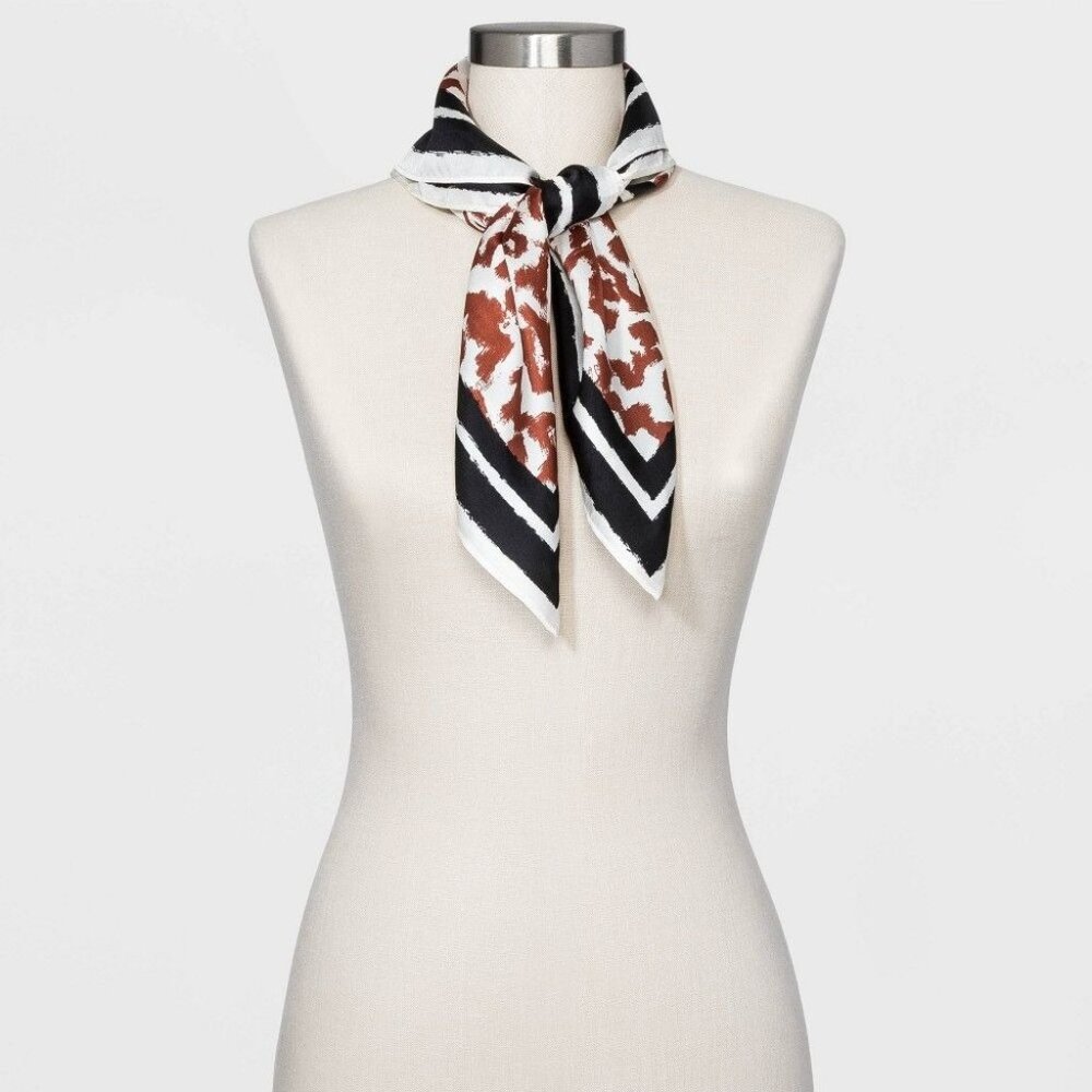 Women' Animal Print Ilk Quare Carf with Gift Box - a New Day™